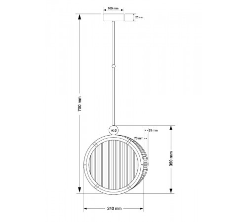 Подвесной светильник Kutek Lauria LAU-ZW-2(Z)310/R Подвесной светильник Kutek Lauria LAU-ZW-2(Z)310/R