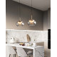 Подвесной светильник Delight Collection MT9128-1H gold/smoke