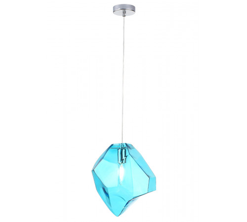 Подвесной светильник Crystal Lux NUESTRO SP1 CHROME/BLUE Подвесной светильник Crystal Lux NUESTRO SP1 CHROME/BLUE