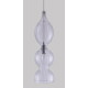 Подвесной светильник Crystal Lux Iris SP1 B Transparent