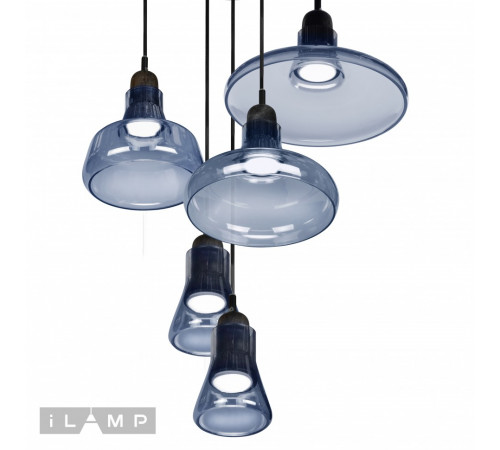 Подвесной светильник iLamp Puro AP9006-5 BL Подвесной светильник iLamp Puro AP9006-5 BL