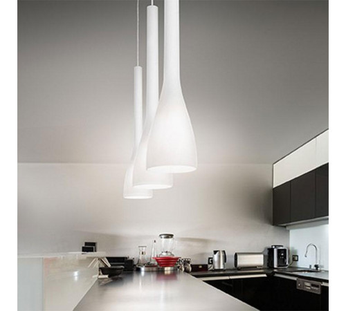 Подвесной светильник Ideal Lux Flut SP1 BIg Bianco 035666 Подвесной светильник Ideal Lux Flut SP1 BIg Bianco 035666