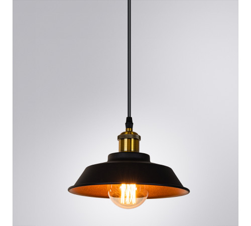 Подвесной светильник Arte Lamp Cappello A7038SP-1BK Подвесной светильник Arte Lamp Cappello A7038SP-1BK