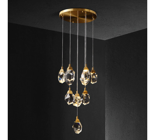 Подвесной светильник Delight Collection Crystal rock MD-020B-11 gold Подвесной светильник Delight Collection Crystal rock MD-020B-11 gold