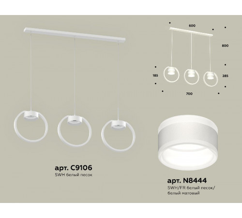 Подвесной светильник Ambrella Light Traditional (C9106, N8444) XB9106153 Подвесной светильник Ambrella Light Traditional (C9106, N8444) XB9106153
