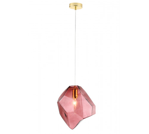 Подвесной светильник Crystal Lux NUESTRO SP1 GOLD/PINK Подвесной светильник Crystal Lux NUESTRO SP1 GOLD/PINK