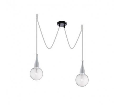 Подвесной светильник Ideal Lux Minimal SP2 Bianco Opaco 112718 Подвесной светильник Ideal Lux Minimal SP2 Bianco Opaco 112718