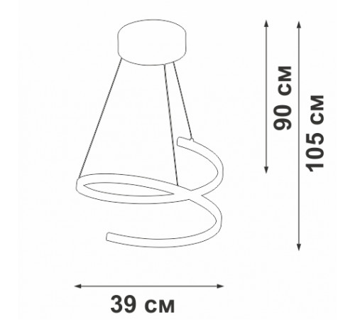 Подвесной светильник Vitaluce V3044-1/1S Подвесной светильник Vitaluce V3044-1/1S