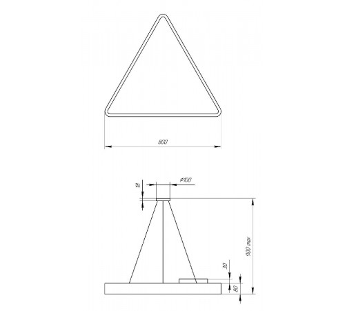 Подвесной светодиодный cветильник Geometria ЭРА Delta SPO-152-B-40K-048 Б0050577 Подвесной светодиодный cветильник Geometria ЭРА Delta SPO-152-B-40K-048 Б0050577