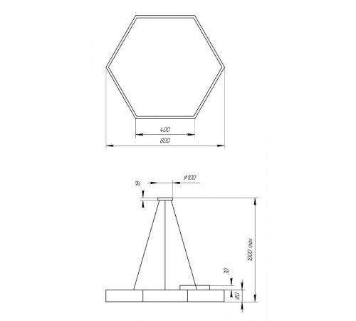 Подвесной светильник Эра Geometria SPO-122-B-40K-066 Б0050553