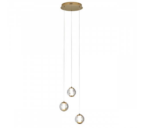 Подвесной светильник Delight Collection OD2437-3 gold/clear Подвесной светильник Delight Collection OD2437-3 gold/clear