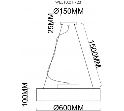 Подвесной светильник Wertmark Edera WE510.01.723