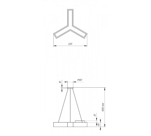 Подвесной светильник Эра Geometria SPO-141-W-40K-028 Б0050566