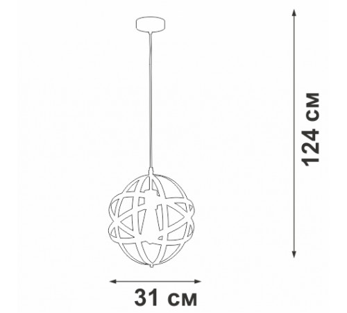 Подвесной светильник Vitaluce V3798-1/1S Подвесной светильник Vitaluce V3798-1/1S