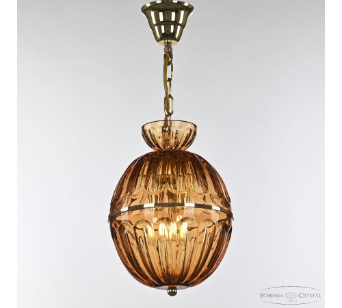 Подвесной светильник Bohemia Ivele Crystal 5480/22 G Amber/M-1H Подвесной светильник Bohemia Ivele Crystal 5480/22 G Amber/M-1H