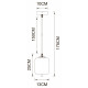 Подвесной светильник Arte Lamp Freddie A2234SP-1PB