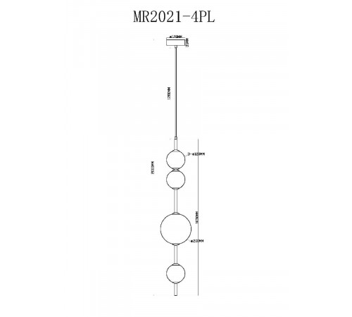 Подвесной светильник Myfar Violla MR2021-4PL