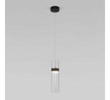 Подвесной светильник Eurosvet Lumen 50244/1 LED черный/прозрачный a061288