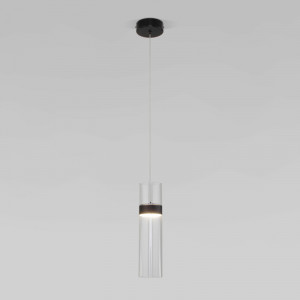 Подвесной светильник Eurosvet Lumen 50244/1 LED черный/прозрачный a061288