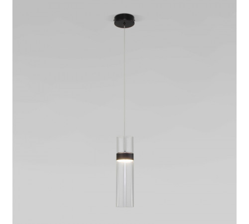 Подвесной светильник Eurosvet Lumen 50244/1 LED черный/прозрачный a061288 Подвесной светильник Eurosvet Lumen 50244/1 LED черный/прозрачный a061288