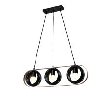 Подвесной светильник IMEX Rolf MD.21744-3-P-BK+CP