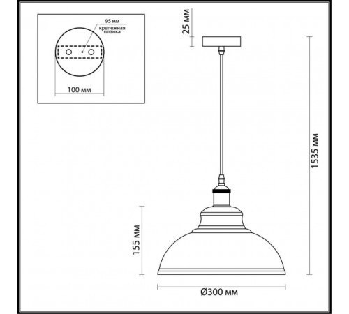 Подвесной светильник Odeon Light Mirt 3366/1 Подвесной светильник Odeon Light Mirt 3366/1