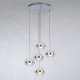 Подвесной светильник Delight Collection MD22030002 MD22030002-5A chrome/clear