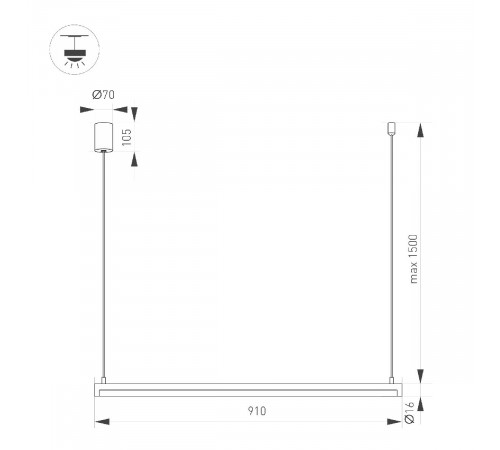 Подвесной светильник Arlight SP-UMBRA-HANG-H-L900-15W Warm3000 036944(1) Подвесной светильник Arlight SP-UMBRA-HANG-H-L900-15W Warm3000 036944(1)