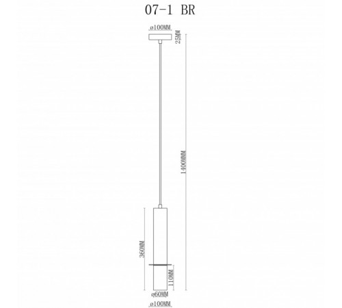 Подвесной светильник iLamp Lofty 10706-1 WH-BR Подвесной светильник iLamp Lofty 10706-1 WH-BR
