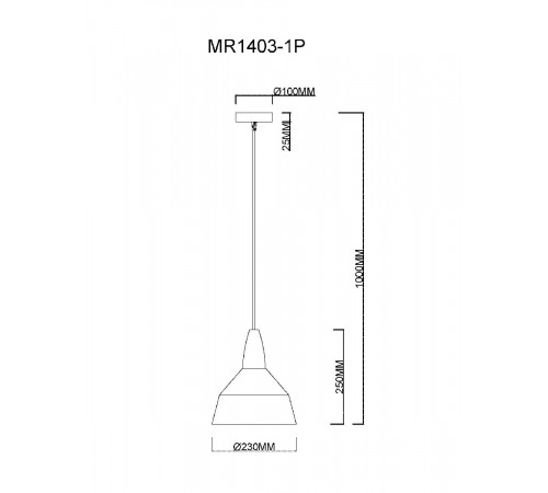 Подвесной светильник MyFar Brigitte MR1403-1P