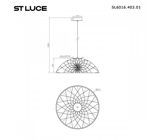 Подвесной светильник ST Luce Bound SL6016.403.01 Подвесной светильник ST Luce Bound SL6016.403.01