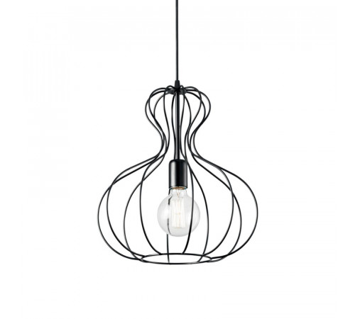 Подвесной светильник Ideal Lux Ampolla-1 SP1 Nero 148502 Подвесной светильник Ideal Lux Ampolla-1 SP1 Nero 148502