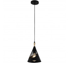 Подвесной светильник Reluce 03250-3.9-01 BK+WOOD