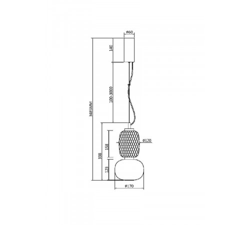 Подвесной светильник Maytoni Pattern MOD267PL-L18CH3K