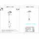 Подвесной светильник iLamp King RM6201-1P CR+CL