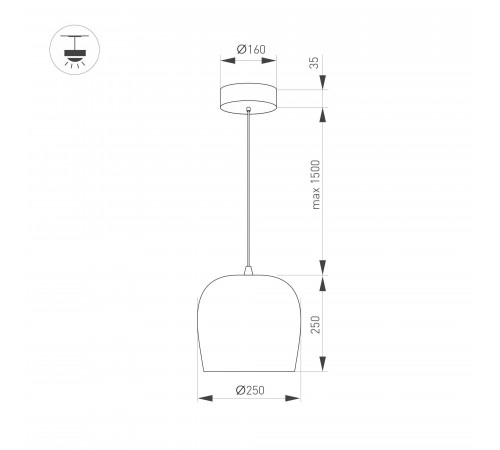 Подвесной светильник Arlight SP-PEONY-HANG-R250-15W Warm3000 (WH, 65 deg, 230V) 039548 Подвесной светильник Arlight SP-PEONY-HANG-R250-15W Warm3000 (WH, 65 deg, 230V) 039548