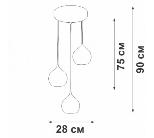 Подвесной светильник Vitaluce V3785-0/3S