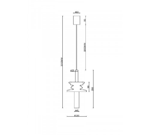 Подвесной светильник Maytoni Sound Wave MOD255PL-01B1 Подвесной светильник Maytoni Sound Wave MOD255PL-01B1