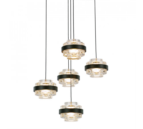Подвесной светильник Delight Collection MD22030002 MD22030002-5A black/clear Подвесной светильник Delight Collection MD22030002 MD22030002-5A black/clear