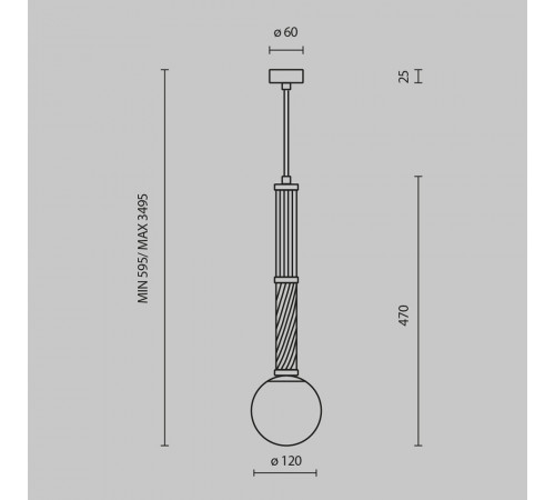 Подвесной светильник Maytoni Teatro MOD287PL-01BS Подвесной светильник Maytoni Teatro MOD287PL-01BS