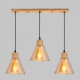 Подвесной светильник IMEX MD.5870-3-P-WOOD+BK