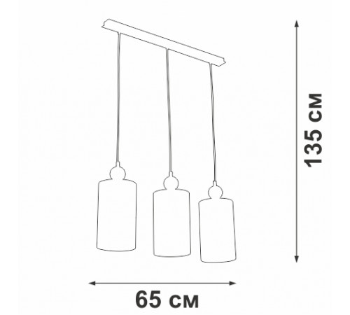 Подвесной светильник Vitaluce V2896-0/3S Подвесной светильник Vitaluce V2896-0/3S