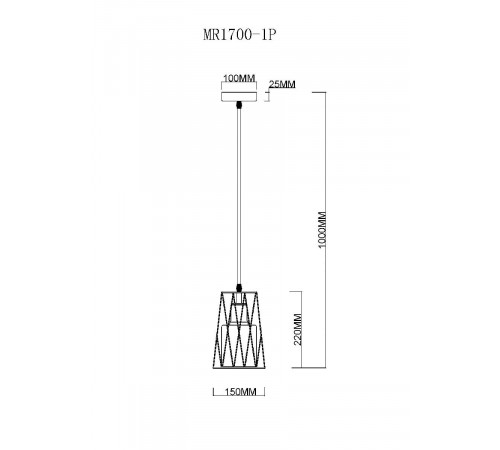 Подвесной светильник MyFar Scrum MR1700-1P