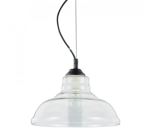 Подвесной светильник Ideal Lux Bistro SP1 Plate Trasparente 112336 Подвесной светильник Ideal Lux Bistro SP1 Plate Trasparente 112336
