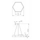Подвесной светильник Эра Geometria SPO-121-W-40K-038 Б0050550