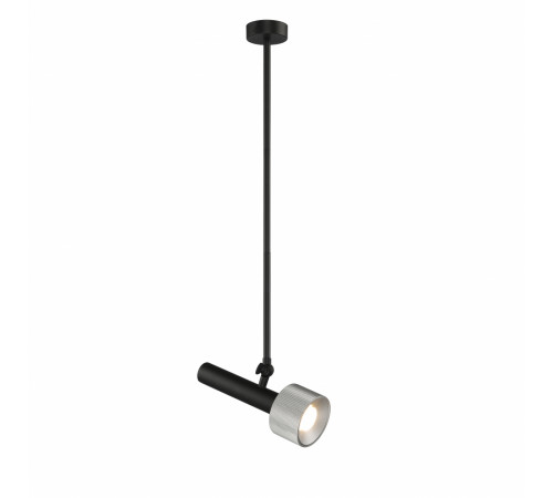 Подвесной светильник iLedex Delta 2361-1 BK+SL Подвесной светильник iLedex Delta 2361-1 BK+SL