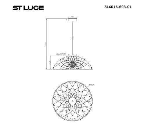 Подвесной светильник ST Luce Bound SL6016.603.01 Подвесной светильник ST Luce Bound SL6016.603.01