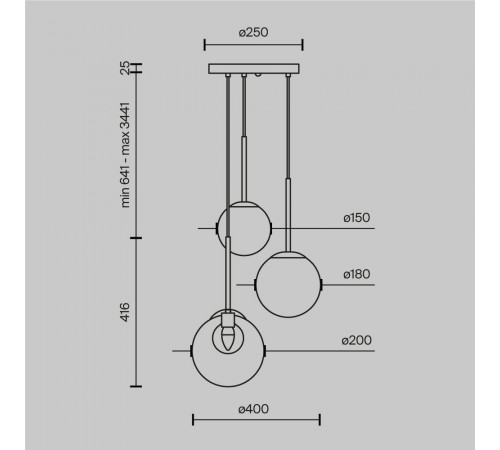 Подвесной светильник Maytoni Basic form MOD521PL-03G Подвесной светильник Maytoni Basic form MOD521PL-03G