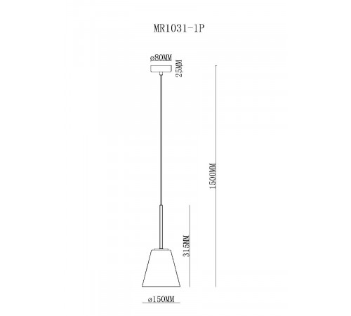 Подвесной светильник MyFar Stiven MR1031-1P Подвесной светильник MyFar Stiven MR1031-1P