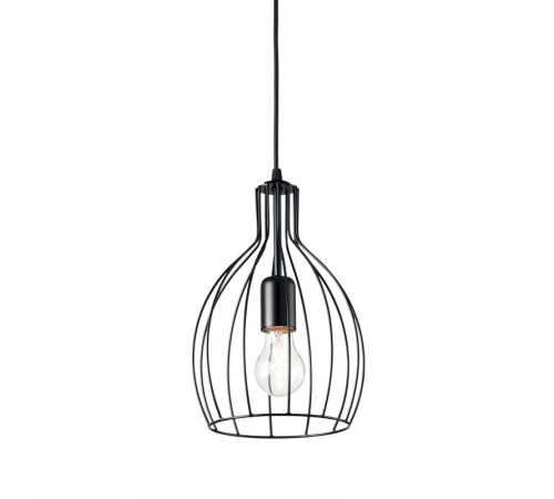 Подвесной светильник Ideal Lux Ampolla-2 SP1 Nero 148151 Подвесной светильник Ideal Lux Ampolla-2 SP1 Nero 148151